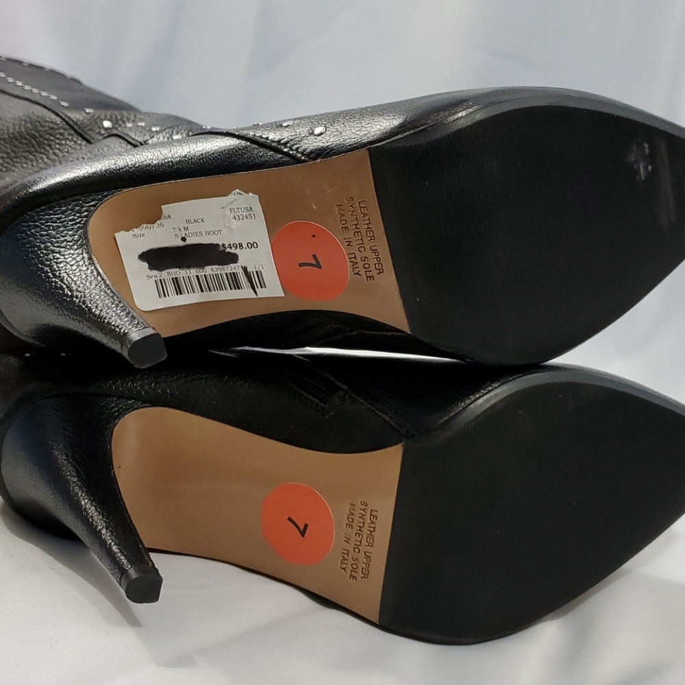 NWT Valentina Knee High Leather Womens Boots - Picture 9 of 14